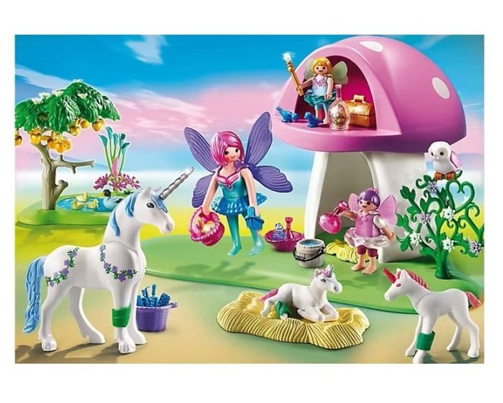 Playmobil Νεράιδες Με Μονόκερους & Μανιταρόσπιτο 6055