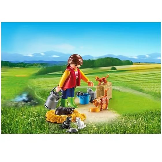 Playmobil Αγρότισσα & Γατάκια 6139