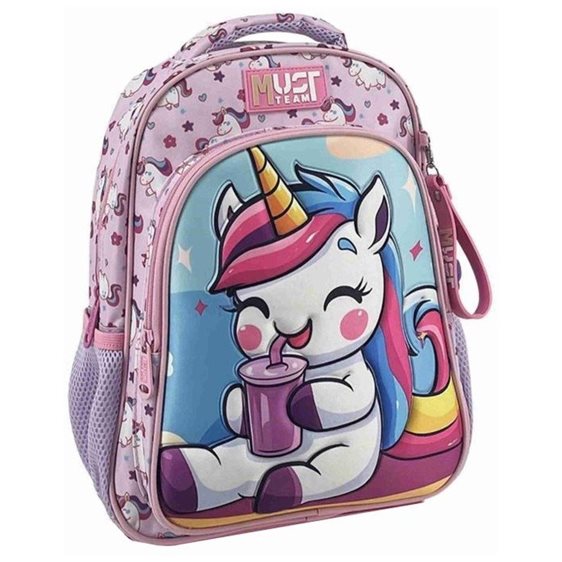 Τσάντα Πλάτης Νηπίου Must Team 27χ10χ31εκ. 2Θήκες Cute Unicorn 000587299