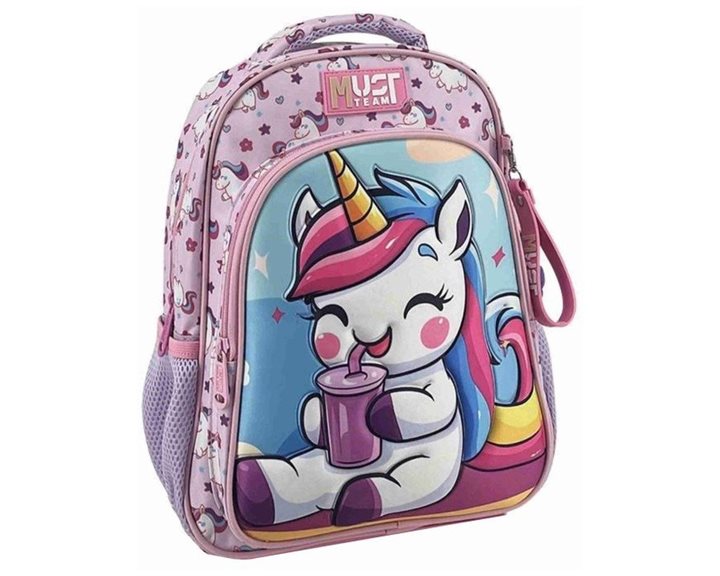 Τσάντα Πλάτης Νηπίου Must Team 27χ10χ31εκ. 2Θήκες Cute Unicorn 000587299