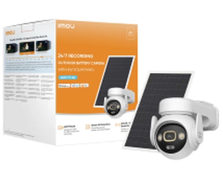 IMOU IP CAMERA AOV PT 4K KIT 4G (With SIM) & WIFI IPC-SA7E-T-8M1T3/FSP008, OUTDOOR, BATTERY 15.000 mAh, SOLAR PANEL, 1/3'' 8MP CMOS, H.265, DIGITAL ZOOM, NIGHT VISION 20M, IP65, MICRO SD SLOT, PTZ, MIC & SPEAKER, 2-WAY TALK, SPOTLIGHT & SIR