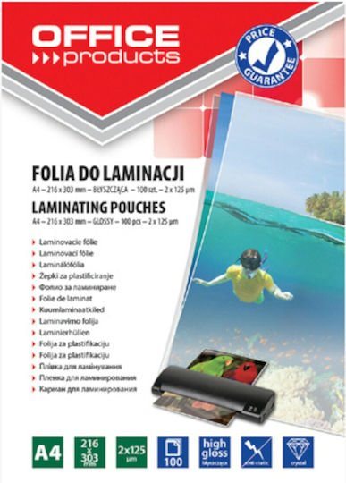 Δίφυλλο Πλαστικοποίησης Office Α4 125mic 100τμχ. 20325435-90