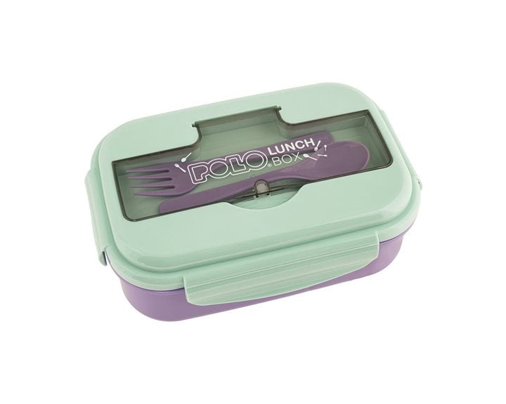 Polo Δοχείο Φαγητού με Διαχωριστικό PP Violet Light Cyan 951038-4657