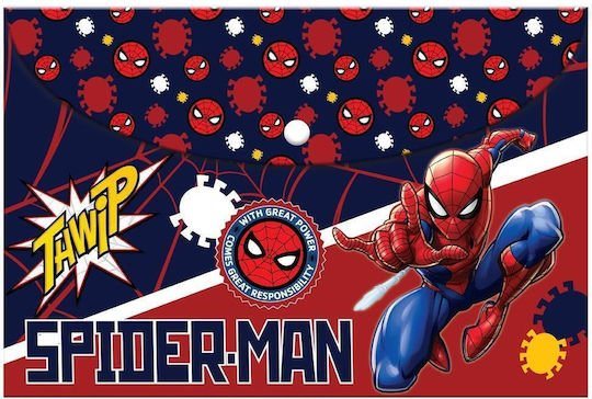 Φάκελος με Κουμπί Must Α4 Spiderman 000508531