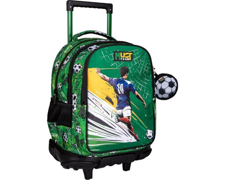 Τσάντα Τρόλεϊ Must Team 34x20x44cm 3 Θήκες Ποδόσφαιρο 000587191