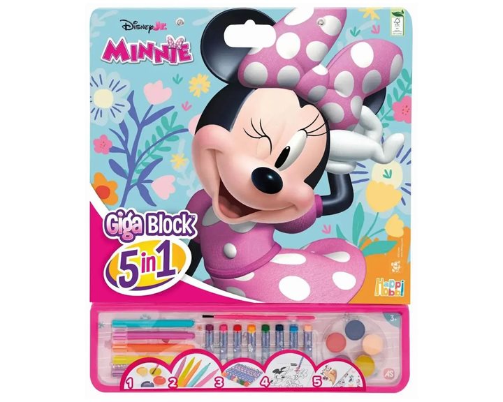 ΣΕΤ ΖΩΓΡΑΦΙΚΗΣ GIGA BLOCK 5 IN 1: MINNIE CUTE