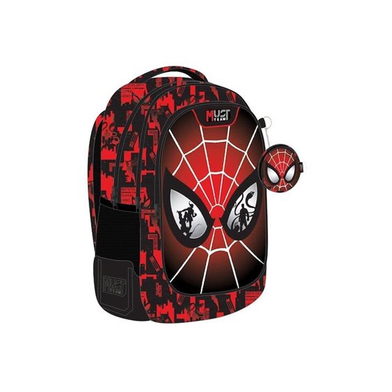 Σακίδιο Πλάτης Must Eternal 32x18x43cm 3 Θήκες Spiderman Eyes 000508498