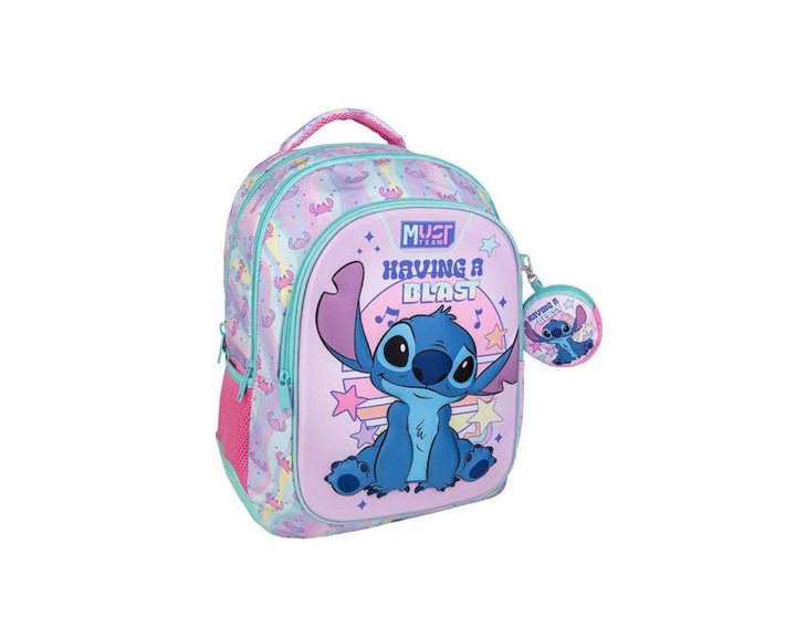 Τσάντα Πλάτης Must 32x18x43cm 3 Θήκες Lilo & Stitch Having a Blast 000564812