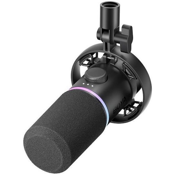 BOYA CastMic S60 - XLR & USB-C Broadcasting Microphone, low noise, mute button