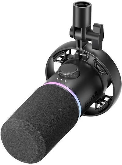 BOYA CastMic S60 - XLR & USB-C Broadcasting Microphone, low noise, mute button