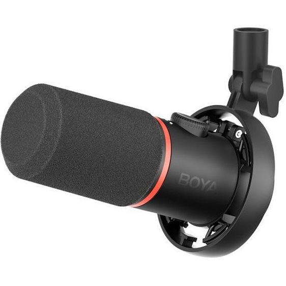 BOYA CastMic S60 - XLR & USB-C Broadcasting Microphone, low noise, mute button