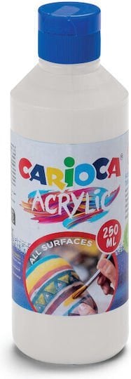 Carioca Ακρυλική Τέμπερα 250ml White