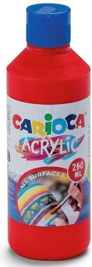 Carioca Ακρυλική Τέμπερα 250ml Red