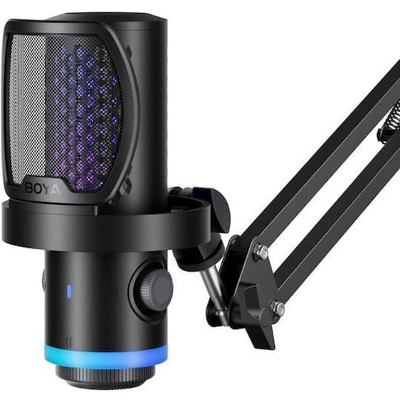 BOYA CastMic G40B - Dual-Diaphragm USB Microphone & Arm 24bit 192kHz Plug&Play