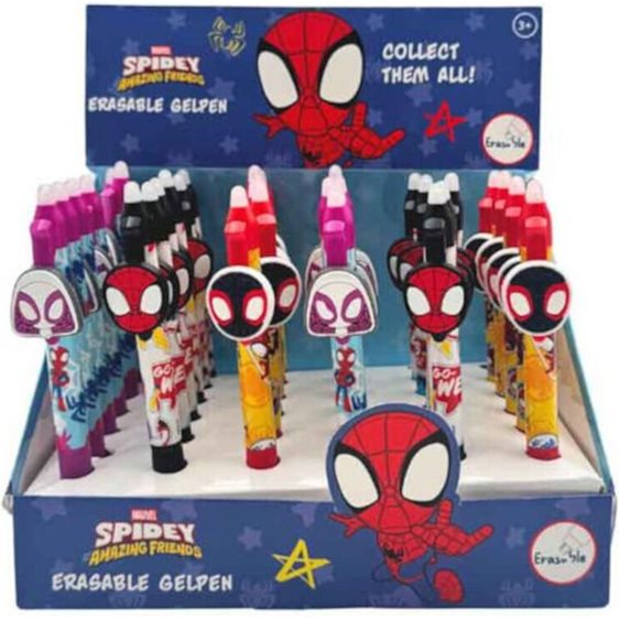 Canenco Στυλό Gel Erasable με Κλιπ Spidey SP253247
