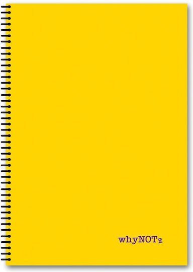 Whynote Τετράδιο Σπιράλ B5 3θεμ.90φυλ. Colours