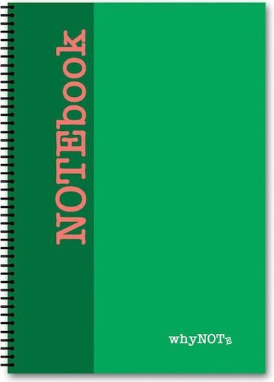Whynote Τετράδιο Σπιράλ B5 2θεμ.60φυλ. Dual