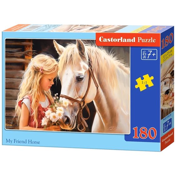 Παζλ Castorland 180τμχ. My Friend Horse 32x23cm B-018536