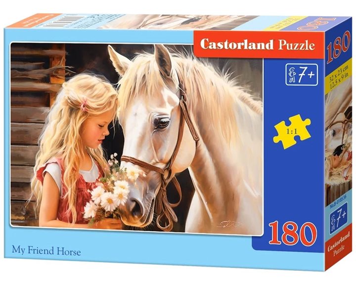 Παζλ Castorland 180τμχ. My Friend Horse 32x23cm B-018536