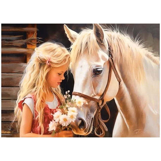 Παζλ Castorland 180τμχ. My Friend Horse 32x23cm B-018536