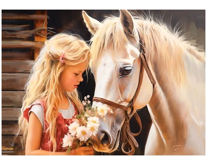 Παζλ Castorland 180τμχ. My Friend Horse 32x23cm B-018536
