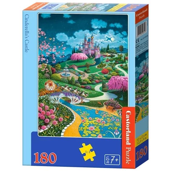 Παζλ Castorland 180τμχ. Cinderella's Castle 32x23cm B-018543