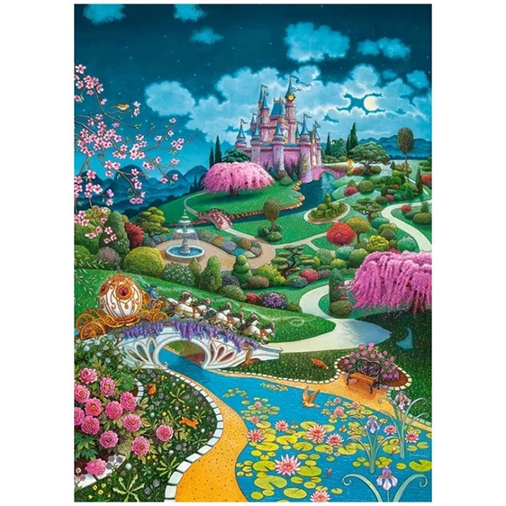 Παζλ Castorland 180τμχ. Cinderella's Castle 32x23cm B-018543