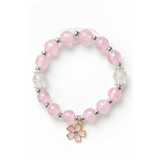 Yuko B Βραχιόλι με Χάντρες Pink Peony BY-500-087