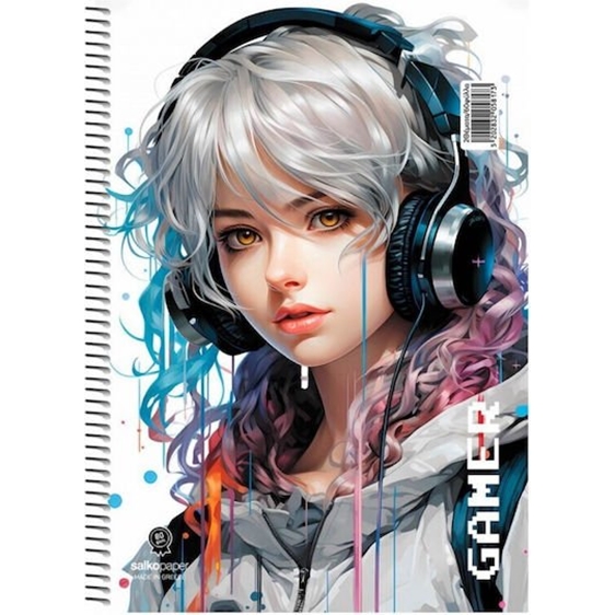 Τετράδιο Σπιράλ 17x25 Salko Gamer 4θ. 120φύλλα.