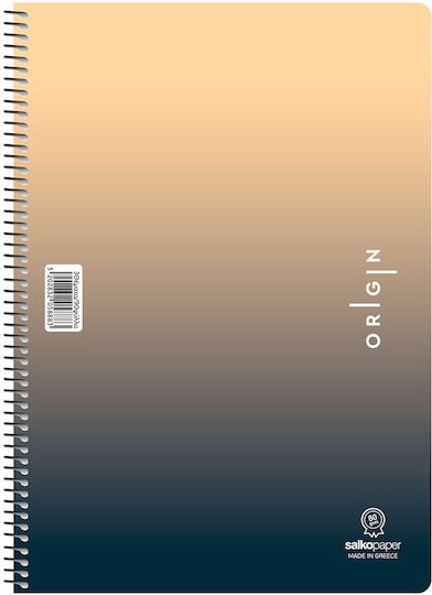 Τετράδιο Σπιράλ 17x25 Salko Origin 3θ.180 φυλ.