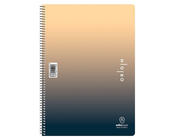 Τετράδιο Σπιράλ 17x25 Salko Origin 1θ. 30 φυλ.