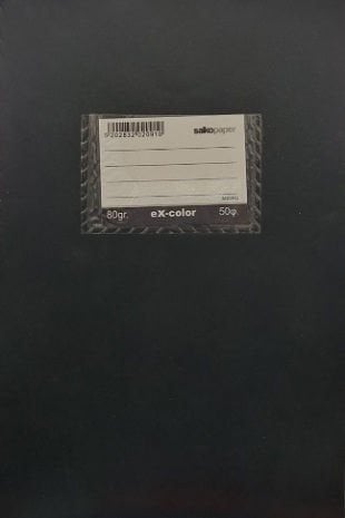 Τετράδιο Πλαστικό Salko 17X25 Ex-Color 50φ.80gr Μαύρο
