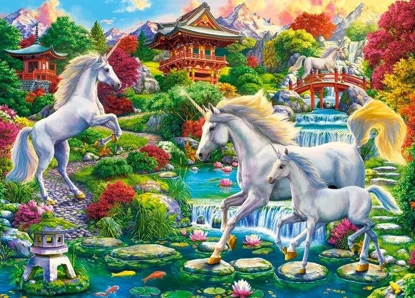 Παζλ Castorland 260τεμ. Unicorn Garden  32x23cm B-27590-1