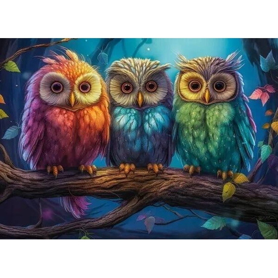 Παζλ Castorland 300τμχ 40x29cm Three Little Owls B-030545