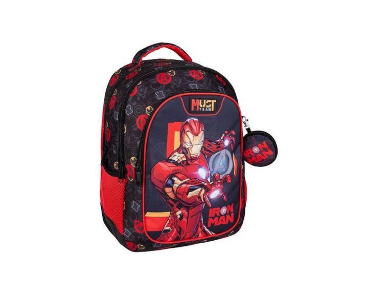 Τσάντα Πλάτης Must 32x18x43cm 3 Θήκες Avengers Iron man 000506280