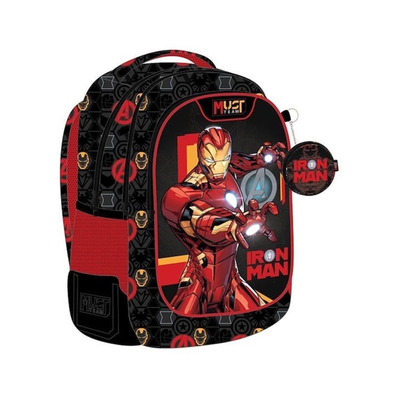 Τσάντα Πλάτης Must 32x18x43cm 3 Θήκες Avengers Iron man 000506280