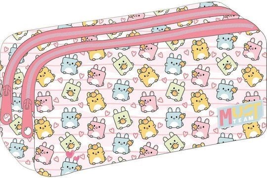 Κασετίνα Must Team 2 Φερμουάρ 21x6x9cm Little Bunnies 000587290