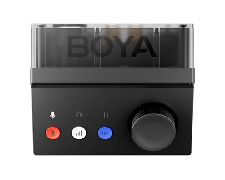 BOYA Caster X1 - Podcast Mic Mixer - 24bit 192kHz, 70dB gain, One-Click Auto Gain, Auto Vol Levels