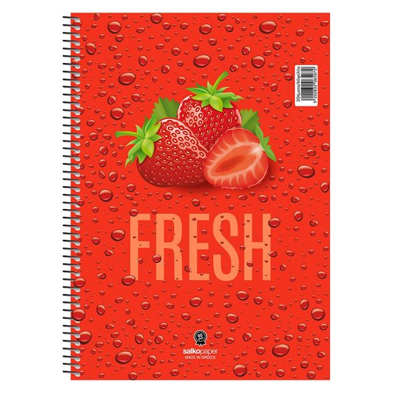 Τετράδιο Σπιράλ 17χ25 Salko Fresh 4Θεμ.120φ. 6504