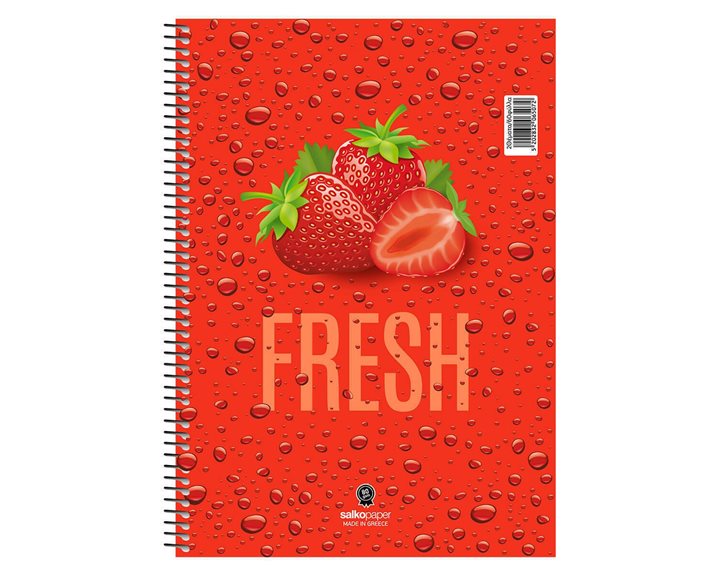 Τετράδιο Σπιράλ 17χ25 Salko Fresh 4Θεμ.120φ. 6504
