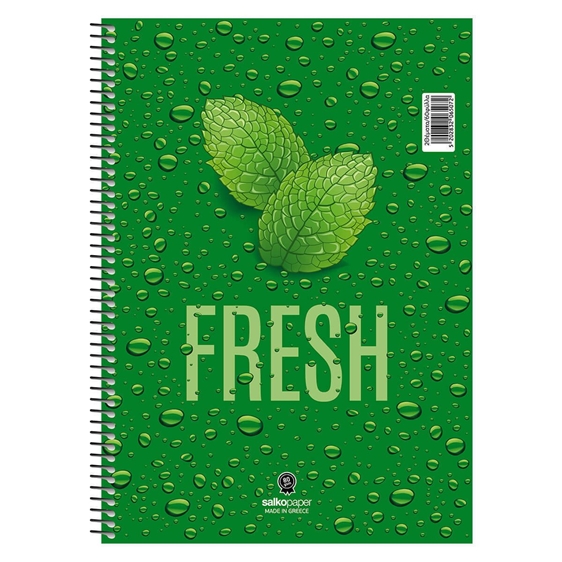 Τετράδιο Σπιράλ 17χ25 Salko Fresh 4Θεμ.120φ. 6504