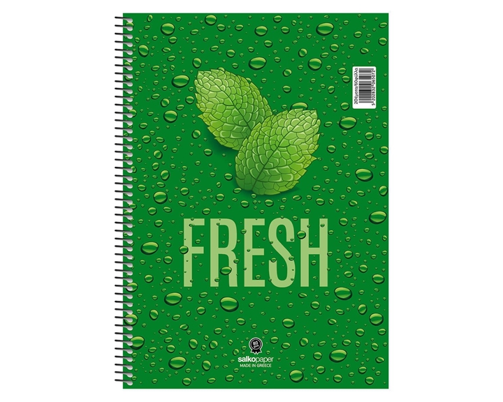 Τετράδιο Σπιράλ 17χ25 Salko Fresh 4Θεμ.120φ. 6504