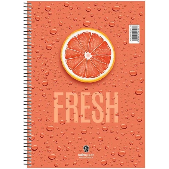 Τετράδιο Σπιράλ 17χ25 Salko Fresh 4Θεμ.120φ. 6504