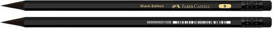 Μολύβι Faber-Castell Black Edition με Γόμα