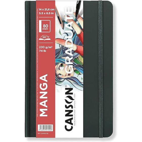 Graduate Canson Manga Book 200gr 14x21.6cm 80pages