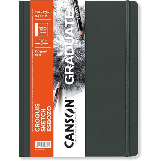 Graduate Canson Sketch Book 120gr 21.6x27.9cm120 pages