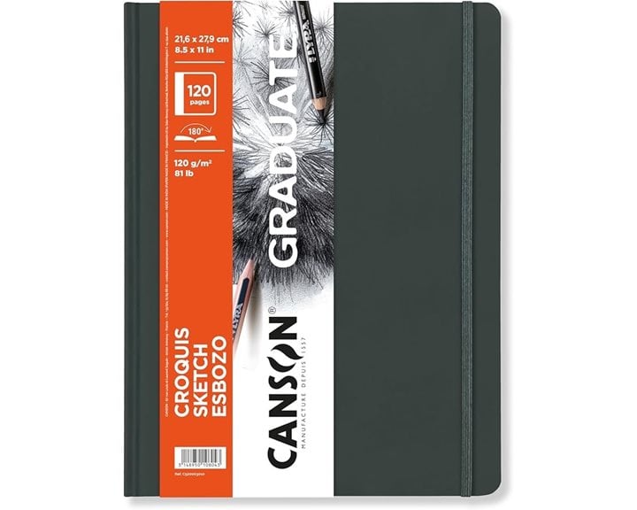 Graduate Canson Sketch Book 120gr 21.6x27.9cm120 pages