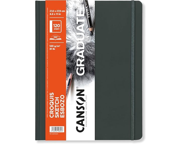 Graduate Canson Sketch Book 120gr 27.9x35.6cm120 pages