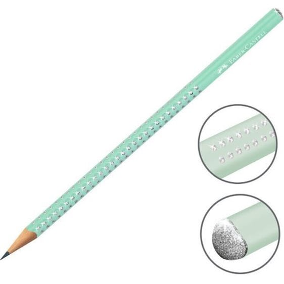 Μολύβι Faber-Castell Sparkle Aurora Jelly Mint 118293