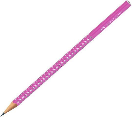 Μολύβι Faber-Castell Τριγωνικό Sparkle Aurora Electric Fuchsia